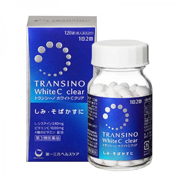 Viên Uống Trắng Da Transino White C Clear 120 Viên