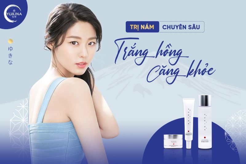 Bộ dưỡng trắng da Yukina giàu dưỡng chất giúp tăng cường độ ẩm cho da