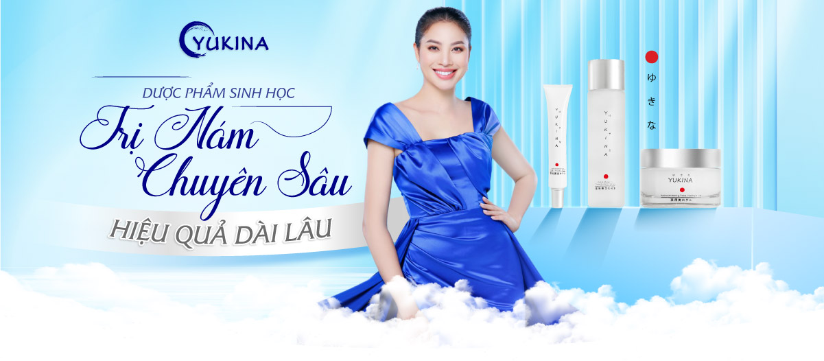 Bộ sản phẩm trắng da trị nám Yukina